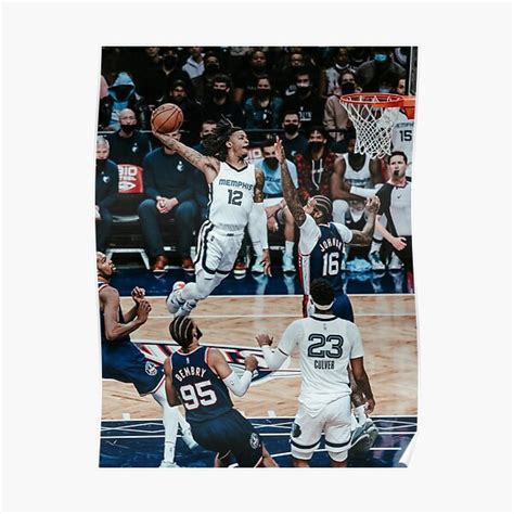 "Ja Morant 12 " The JA " Fly Posterized Dunk" Poster for Sale by ...