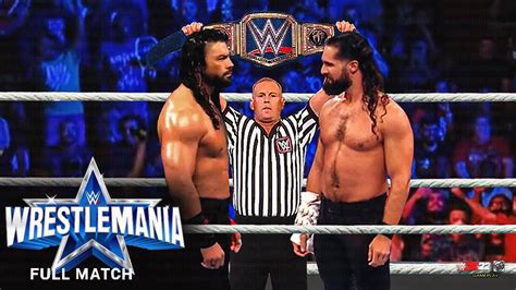 FULL MATCH - Roman Reigns vs. Seth Rollins - Universal Title Match ...