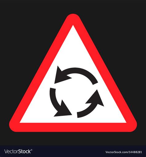 Arrow Right Road Signs With Roundabout Sign Isolated - HooDoo Wallpaper