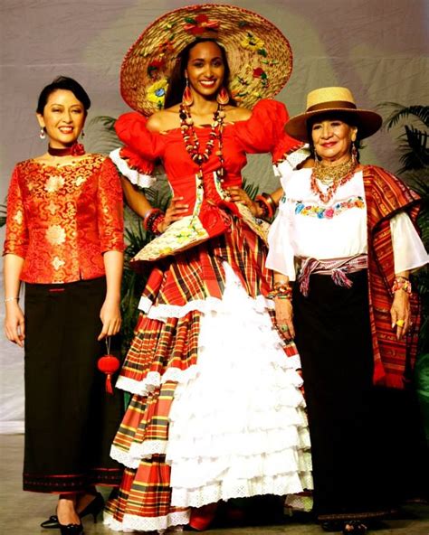 MISS JAMAICA WORLD 2013 is GINA HARGITAY - Center - in Traditional Costume | Jamaican clothing ...