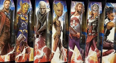 Thor: Love and Thunder | King Valkyrie, Gorr, Ravanger Thor, Mighty Thor, Thor, Groot, and Star ...