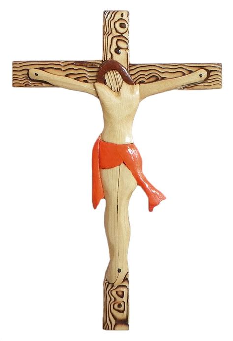 Jesus Christ on Cross - Wood Sculpture