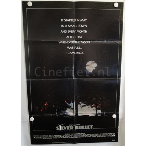 Silver Bullet 1985 US One Sheet Movie Poster Original Daniel Attias ...