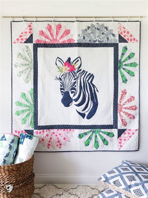 Introducing Zinnia the Zebra Quilt Pattern | Zebra quilt patterns, Applique quilt patterns ...