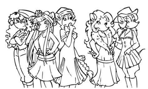 Thea Sisters Coloring Pages Logo Coloring Pages