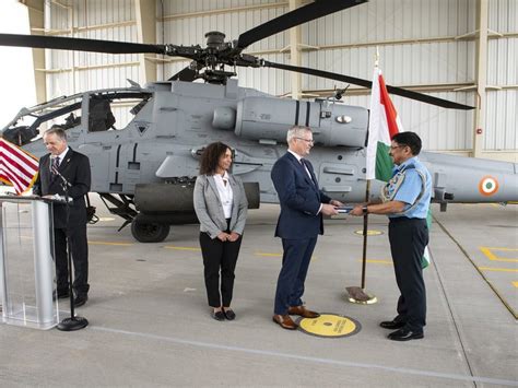 India receives first AH-64E (I) Apache Guardian helicopter from Boeing