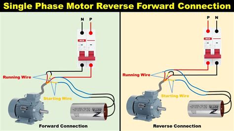 Single Phase Motor Reverse Forward Connection || Motor Connection @ElectricalTechnician - YouTube