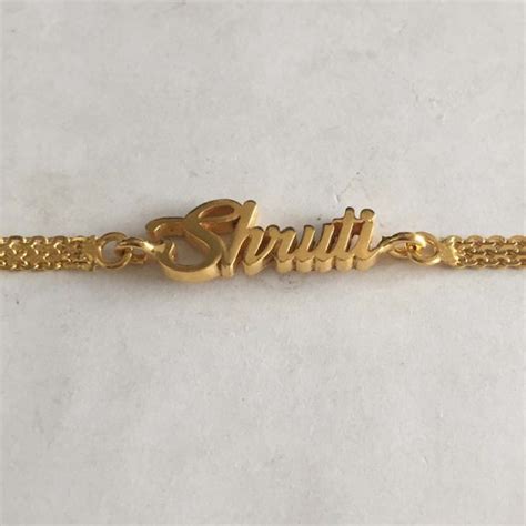 Buy Customized Gold Name Bracelets India Online