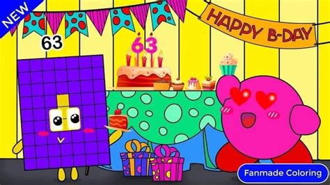 Happy Birthday Numberblocks 63! Numberblocks Fanmade Coloring Story