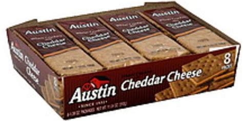 Austin Wheat Crackers with Cheddar Cheese - 8 ea, Nutrition Information | Innit