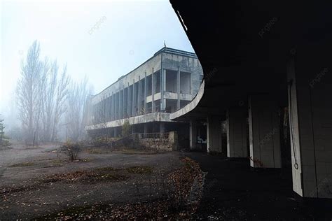 Abandoned City Of Pripyat In The Fog Exclusion Zone Creepy Urban Photo ...