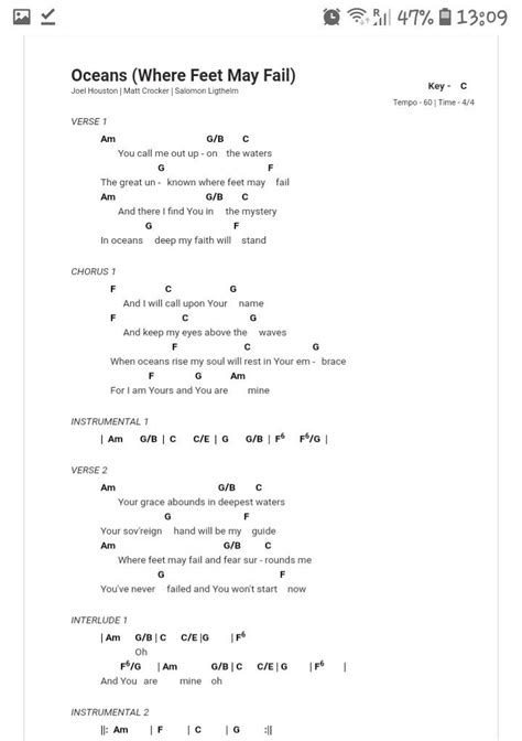 the ocean where it may fall guitar chords