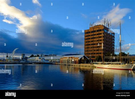 At the Hobart waterfront Stock Photo - Alamy