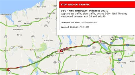 Map Of Nys Thruway Exits - Maps Location Catalog Online