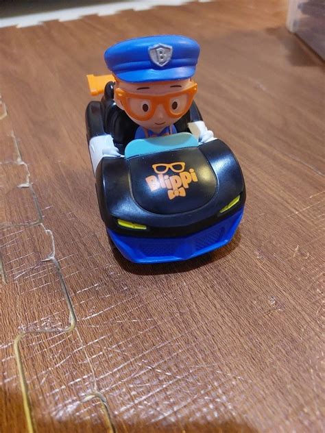 Blippi police car, Hobbies & Toys, Toys & Games on Carousell