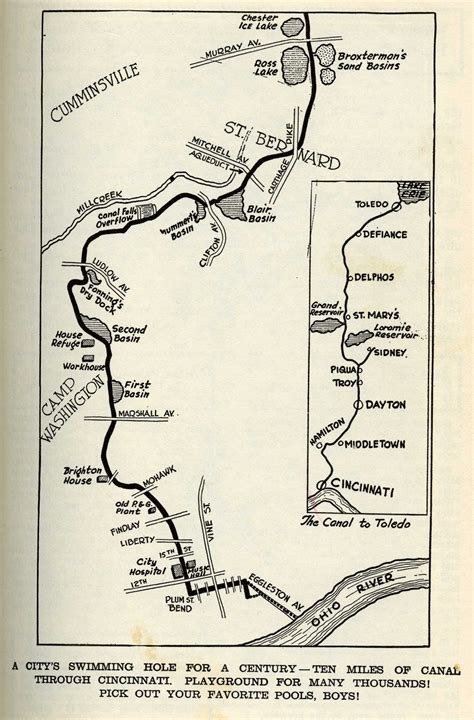 Ohio Canal System Map