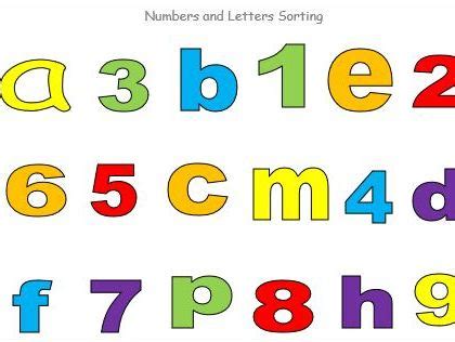 Number and Letter Sorting Assessment Activity | Teaching Resources