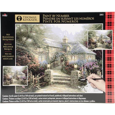 Plaid Thomas Kinkade Paint By Number Kits 16"X20" The Hollyhock House