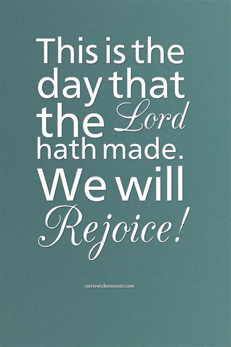 Rejoice today! www.carriewickensmusic.com | Hymn quotes, Quotes, Hymn