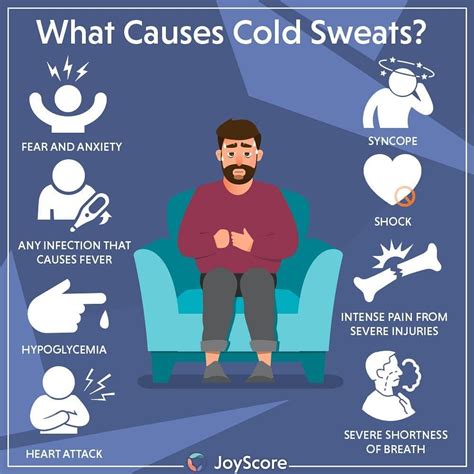 "Cold sweats" refers to sudden sweating that doesn't come from heat or exertion. The medical ...