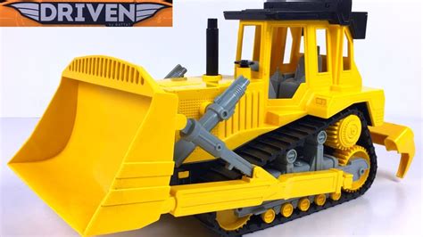 UNBOXING DRIVEN BULLDOZER WITH REALISTIC SOUNDS & MOVING AND MIGHTY MACHINES FUN ON THE JOBSITE ...