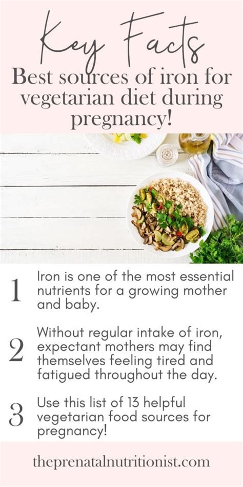 13 Vegetarian Sources Of Iron During Pregnancy | The Prenatal Nutritionist