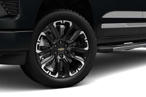 2023 Chevy Silverado Gets 22-Inch Black Wheels Machined