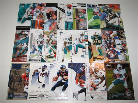 Brandon Marshall (20) Card Lot - Baseball & Football Sports Cards