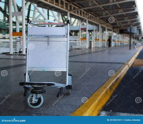 Luggage Cart Airport Cart Trolley Stock Image - Image of trolley, design: 251831231