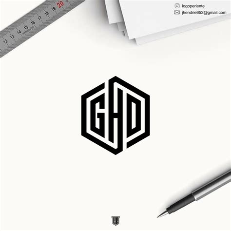 GHD monogram logo on Behance