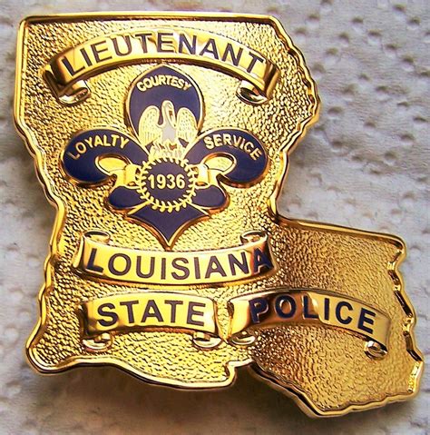 Collectors-Badges Auctions - Current Style Louisiana State Police Lieutenant Badge