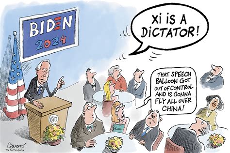 Another Biden gaffe? | Globecartoon - Political Cartoons - Patrick Chappatte