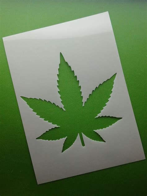 Weed Hemp Leaf Stencil Graffiti Art MYLAR Sheet 190 Micron | Etsy