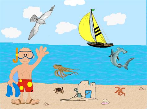 Free Beach Scene Cliparts, Download Free Beach Scene Cliparts png ...