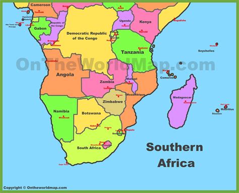 Map of Southern Africa