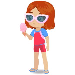 Nina's World Chelsea Having An Ice Cream transparent PNG - StickPNG