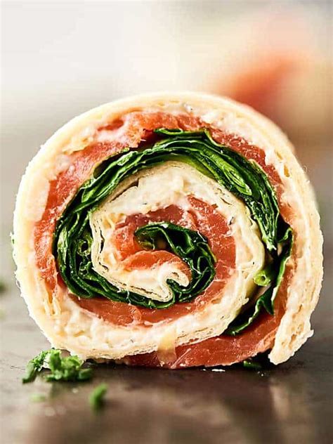 Smoked Salmon Pinwheels Recipe - 10 Minute No Cook Holiday Appetizer