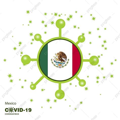 Mexico Flag Vector Design Images, Mexico Coronavius Flag Awareness ...