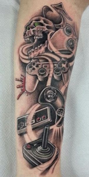 Video Game Tattoos for Men - Gamer Tattoo Ideas for Guys