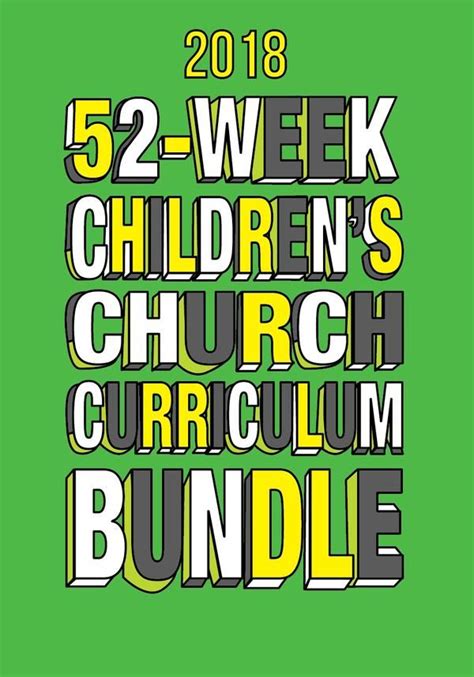 52-Week Children's Church Curriculum Bundle 2018 | Childrens ministry curriculum, Church ...