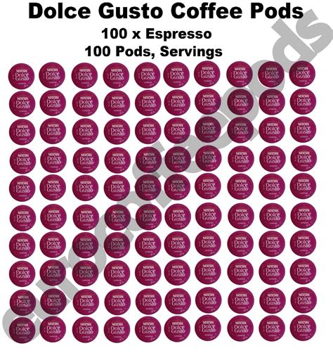 Dolce Gusto Espresso Coffee Pods, 100 Capsules, 100 Drinks Sold Loose | eBay