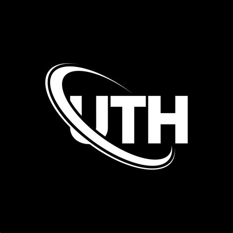 logotipo de uth. uth carta. diseño del logotipo de la letra uth ...