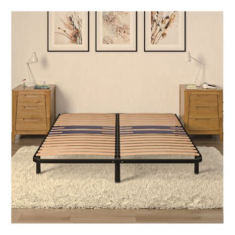 EMMA MATELAS Emma 160x200 cm - Sommier bois/noir - Private Sport Shop