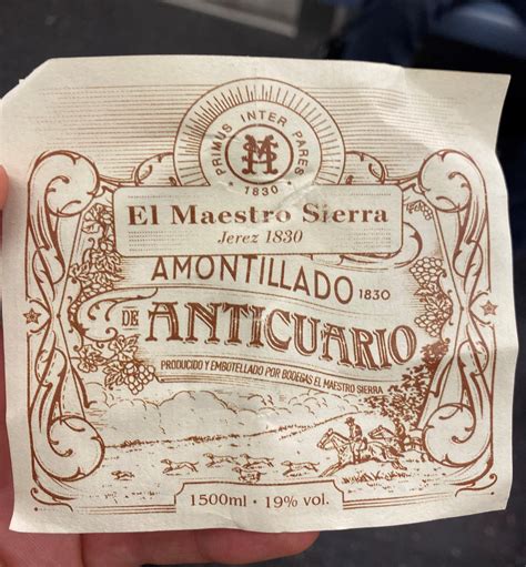 Tasted this old Spanish Sherry at work. Can anyone tell me anything ...