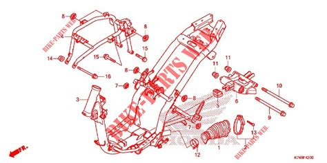 FRAME for Honda NAVI 110 2016 # HONDA Motorcycles & ATVS Genuine Spare Parts Catalog