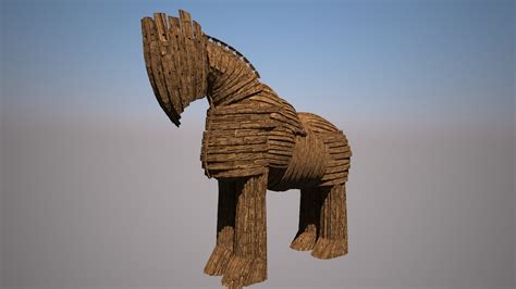 3d trojan horse model