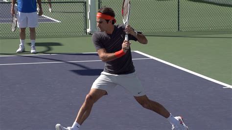 Roger Federer in Super Slow Motion - Forehand and Backhand