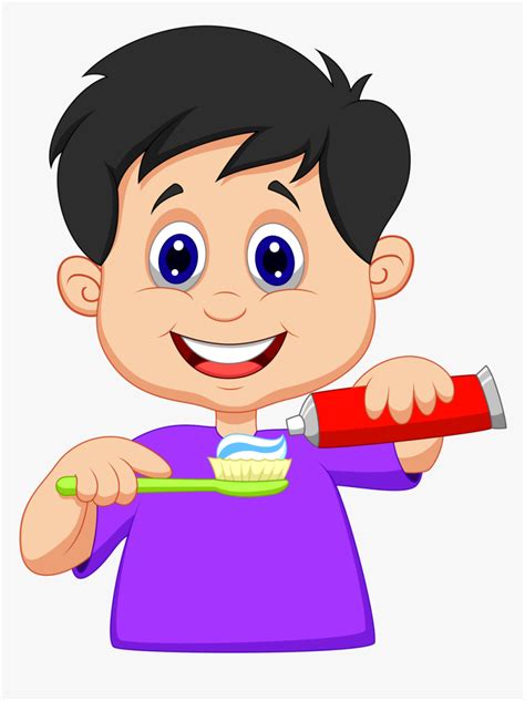 Png Pinterest Clip - Boy Brushing Teeth Clipart, Transparent Png , Transparent Png Image - PNGitem