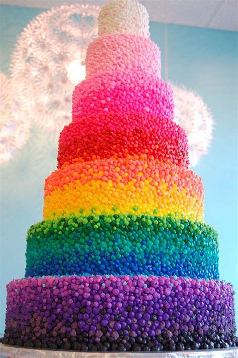 RAINBOW CANDY CAKE | rainbow | Pinterest