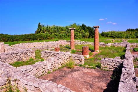 Paestum Capaccio Italy the Ancient Ruins Stock Image - Image of campania, italy: 127900751